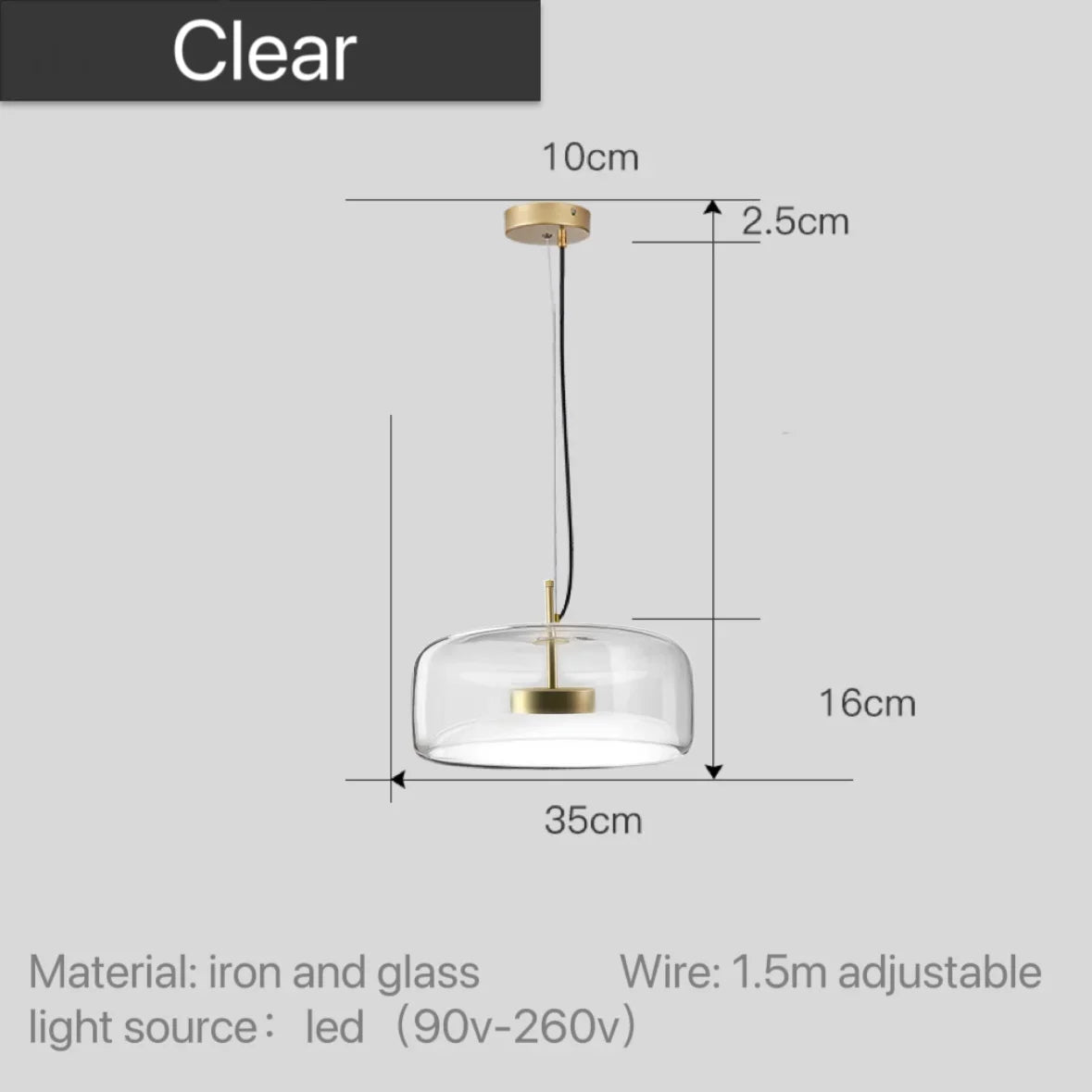 Amber Glass Pendant Light, Kitchen Island Mini Pendant Set