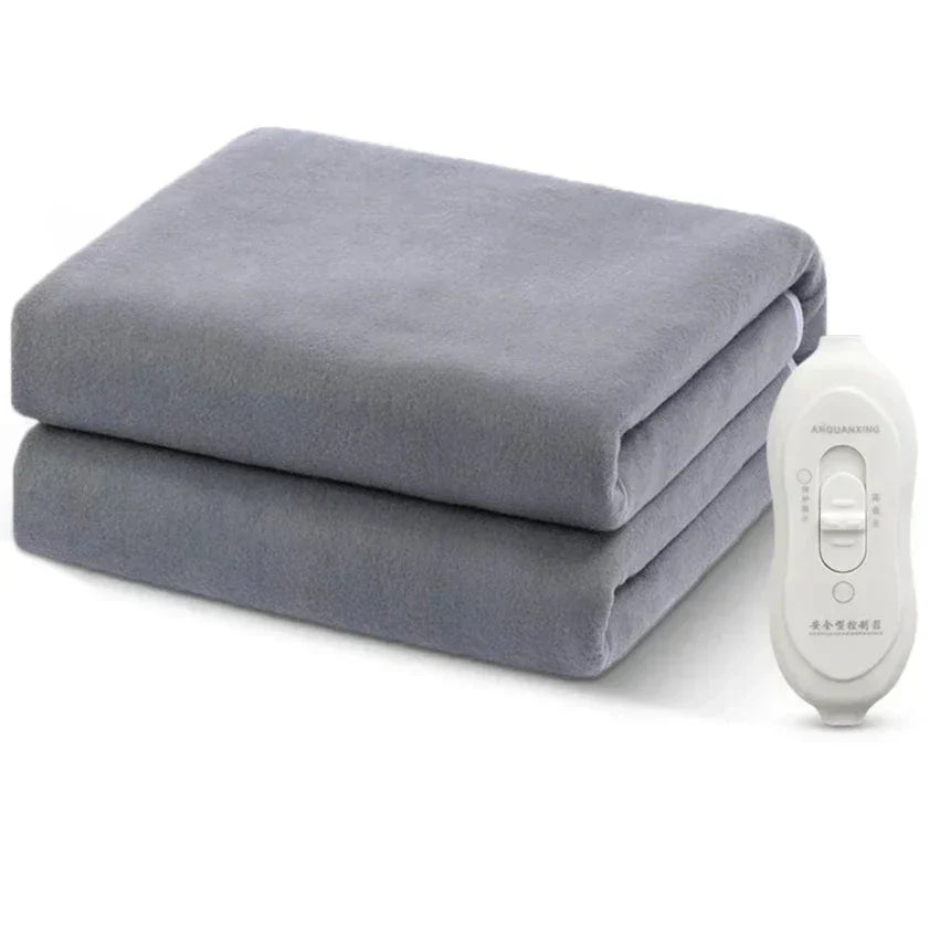 Electric Heated Blanket, Thermostat Control, 5 Sizes