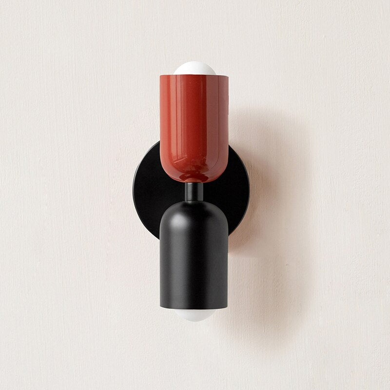 Bauhaus Double Wall Sconce, colorful Bauhaus wall lamp - view 13