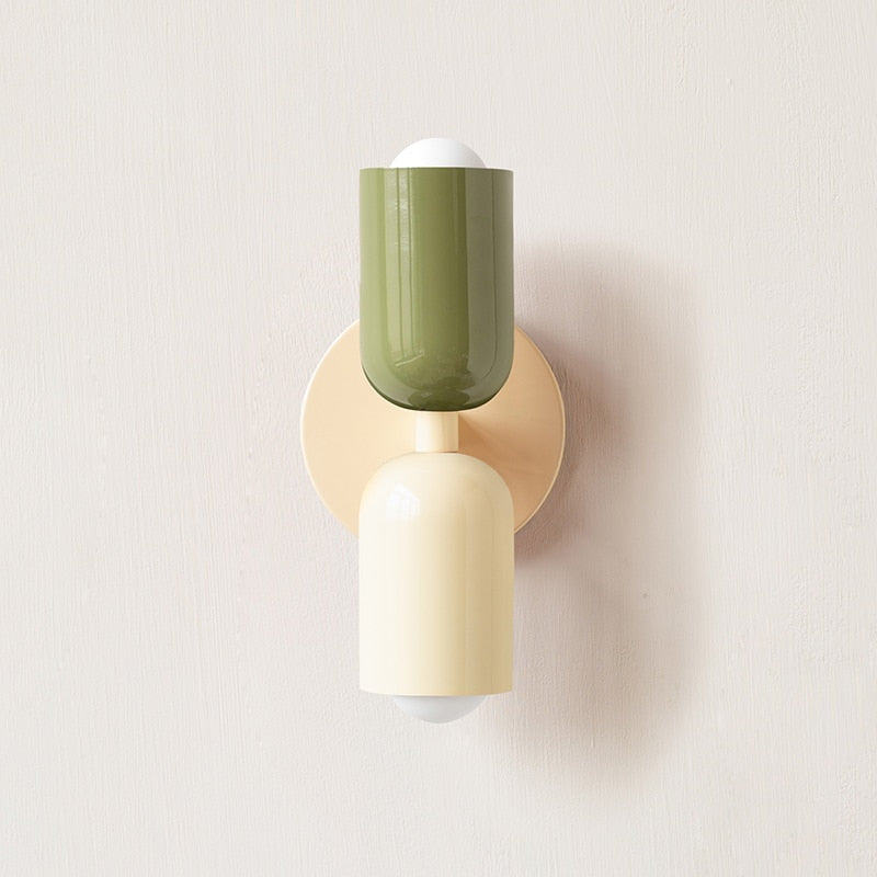 Bauhaus Double Wall Sconce, colorful Bauhaus wall lamp - view 23
