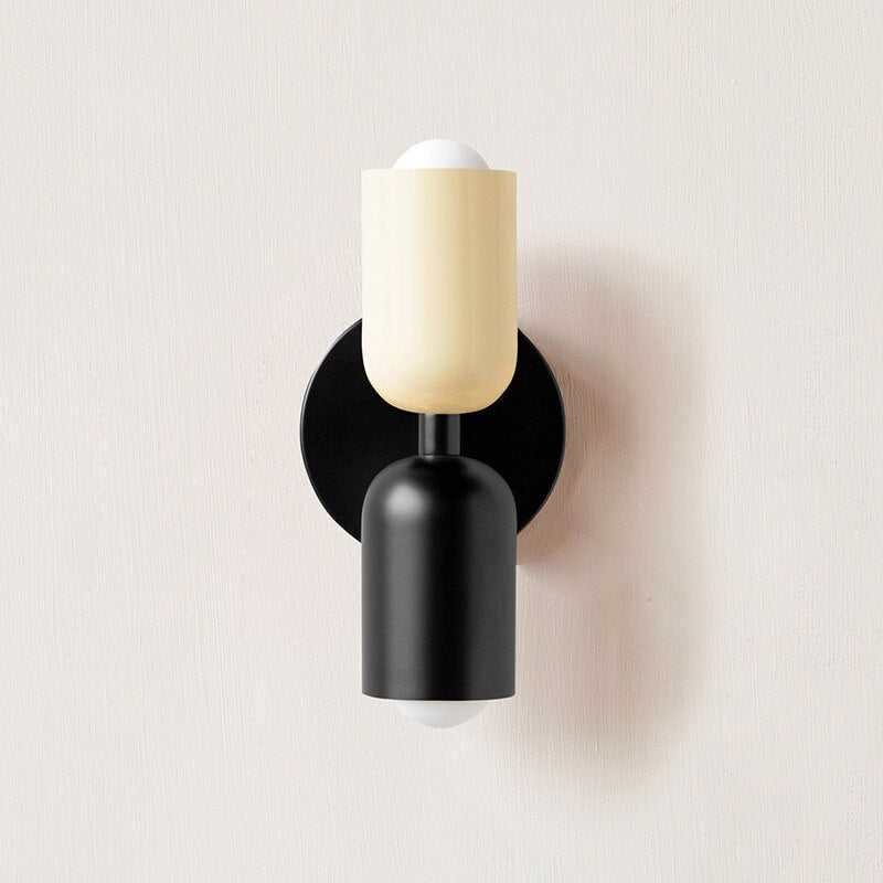 Bauhaus Double Wall Sconce, colorful Bauhaus wall lamp - view 8