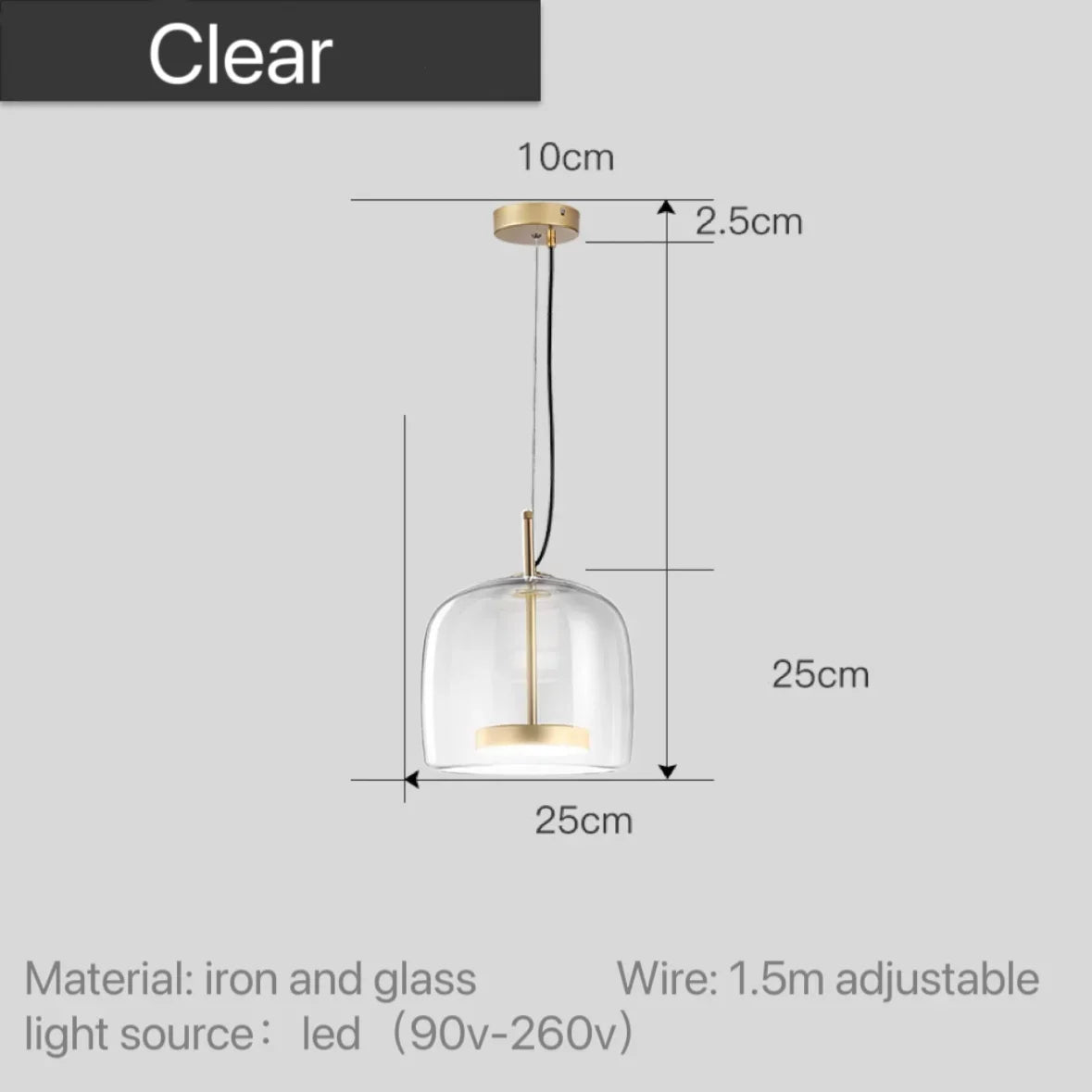 Amber Glass Pendant Light, Kitchen Island Mini Pendant Set