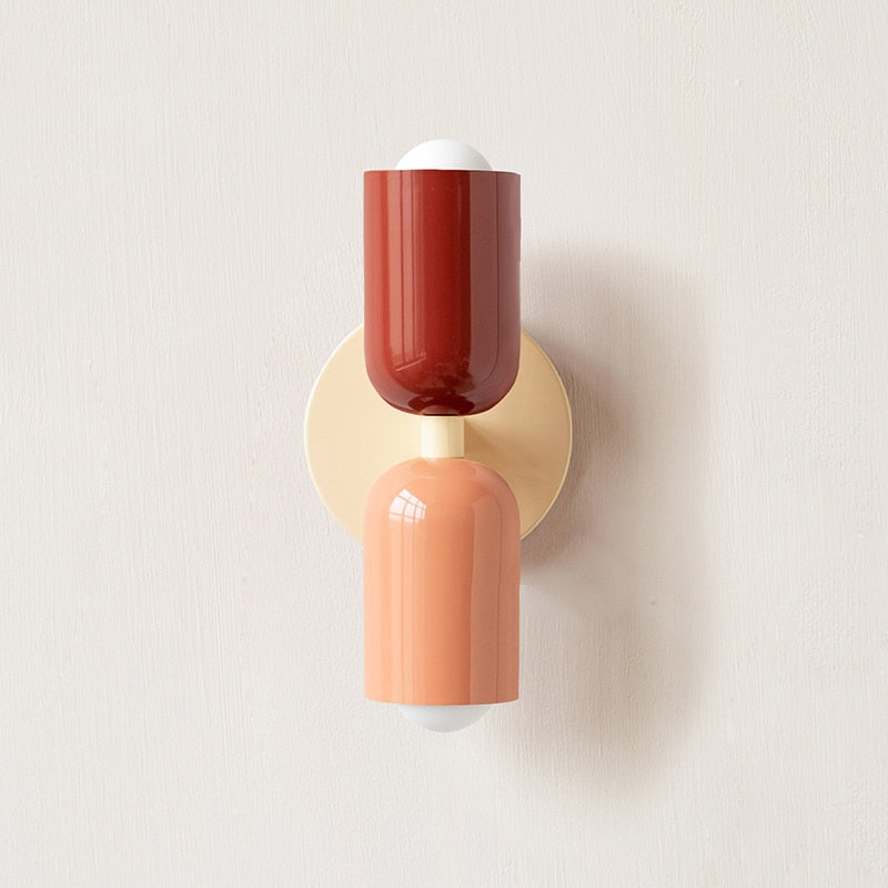 Bauhaus Double Wall Sconce, colorful Bauhaus wall lamp - view 19