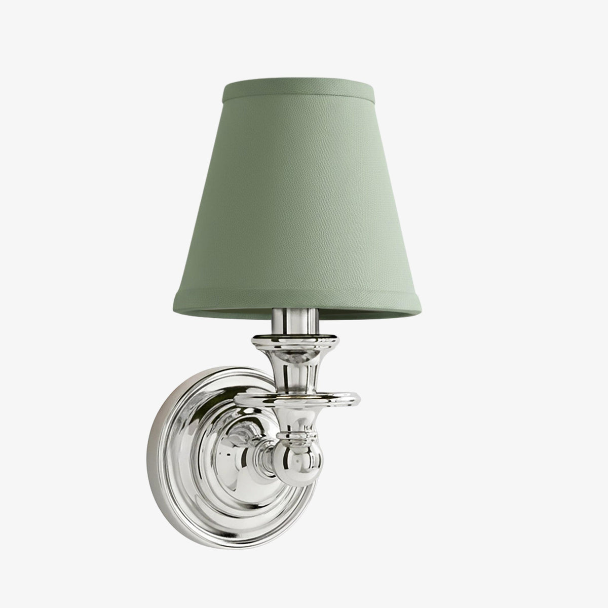 Linen Drum Shade Wall Sconce, Farmhouse Bedroom Wall Lamp