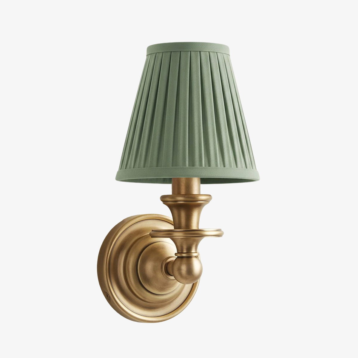 Linen Drum Shade Wall Sconce, Farmhouse Bedroom Wall Lamp