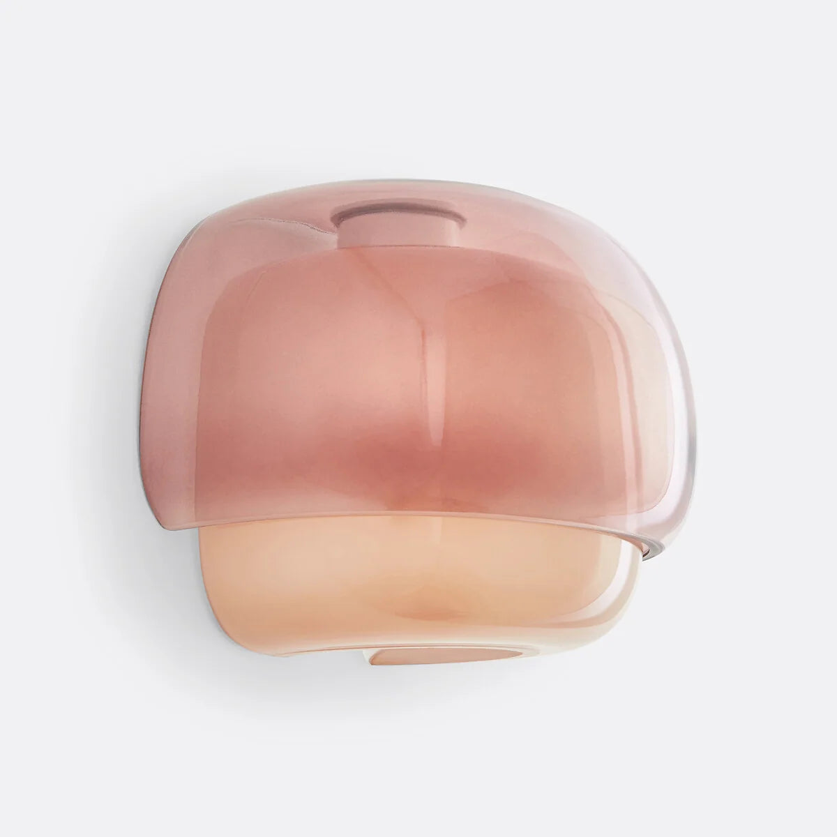 Bauhaus Mushroom Wall Sconce, Double Layer Colored Glass