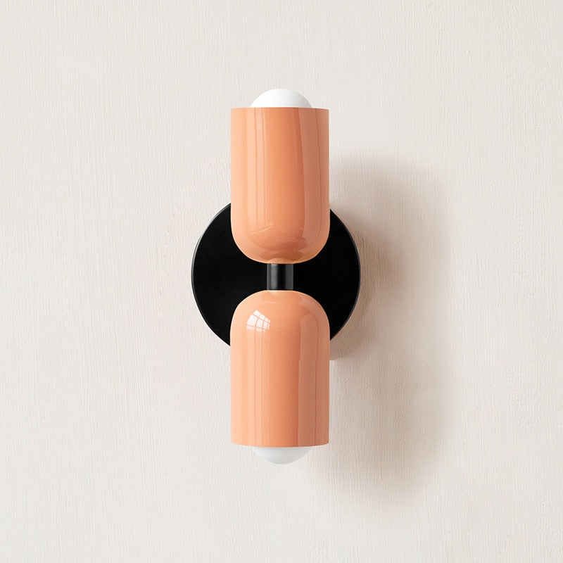 Bauhaus Double Wall Sconce, colorful Bauhaus wall lamp - view 15