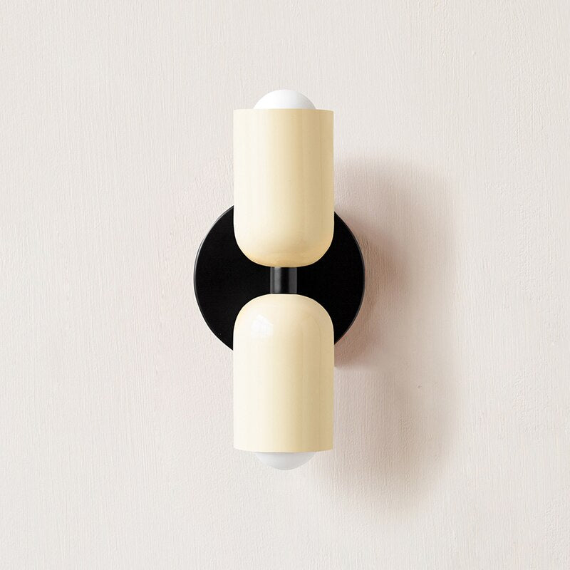 Bauhaus Double Wall Sconce, colorful Bauhaus wall lamp - view 14