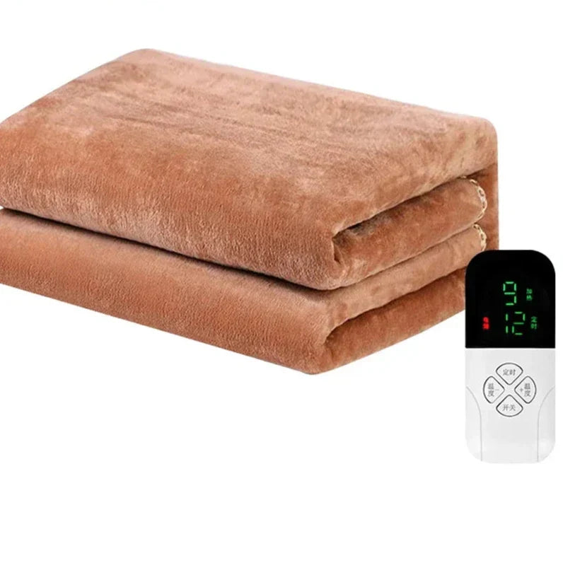Electric Heated Blanket, Thermostat Control, 5 Sizes