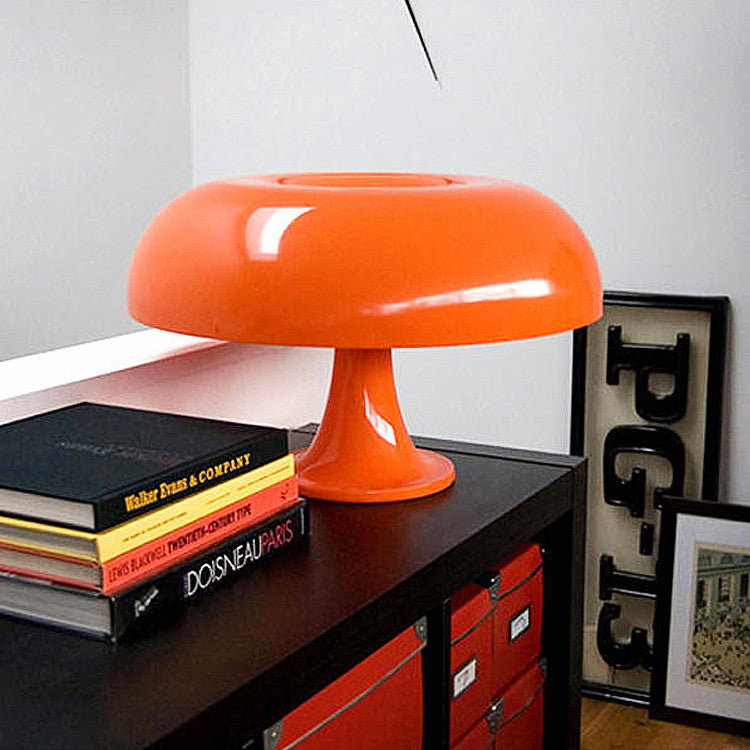 Bauhaus Mushroom Table Lamp, Scandinavian Dome Bedside Lamp
