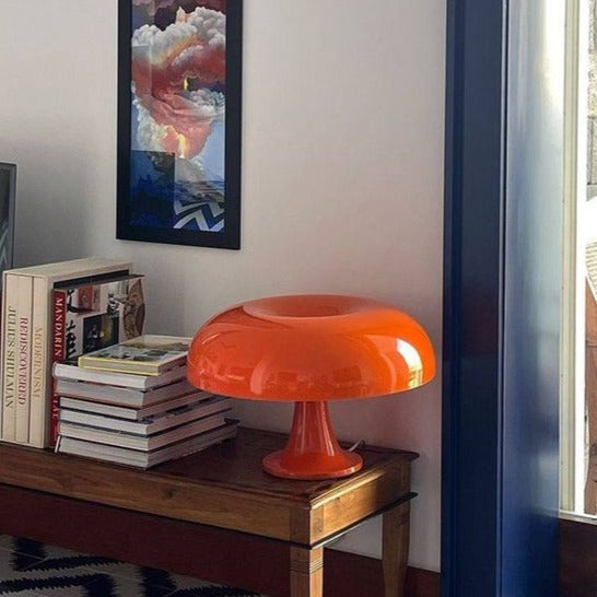Bauhaus Mushroom Table Lamp, Scandinavian Dome Bedside Lamp