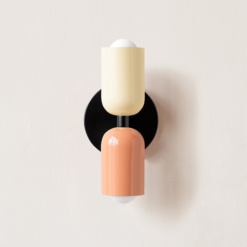 Bauhaus Double Wall Sconce, colorful Bauhaus wall lamp - view 20