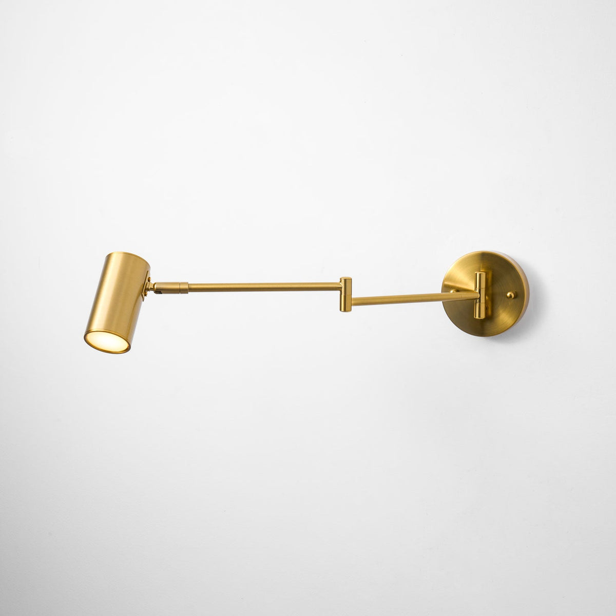 Swing Arm Wall Sconce, Adjustable LED Bedside Reading Light