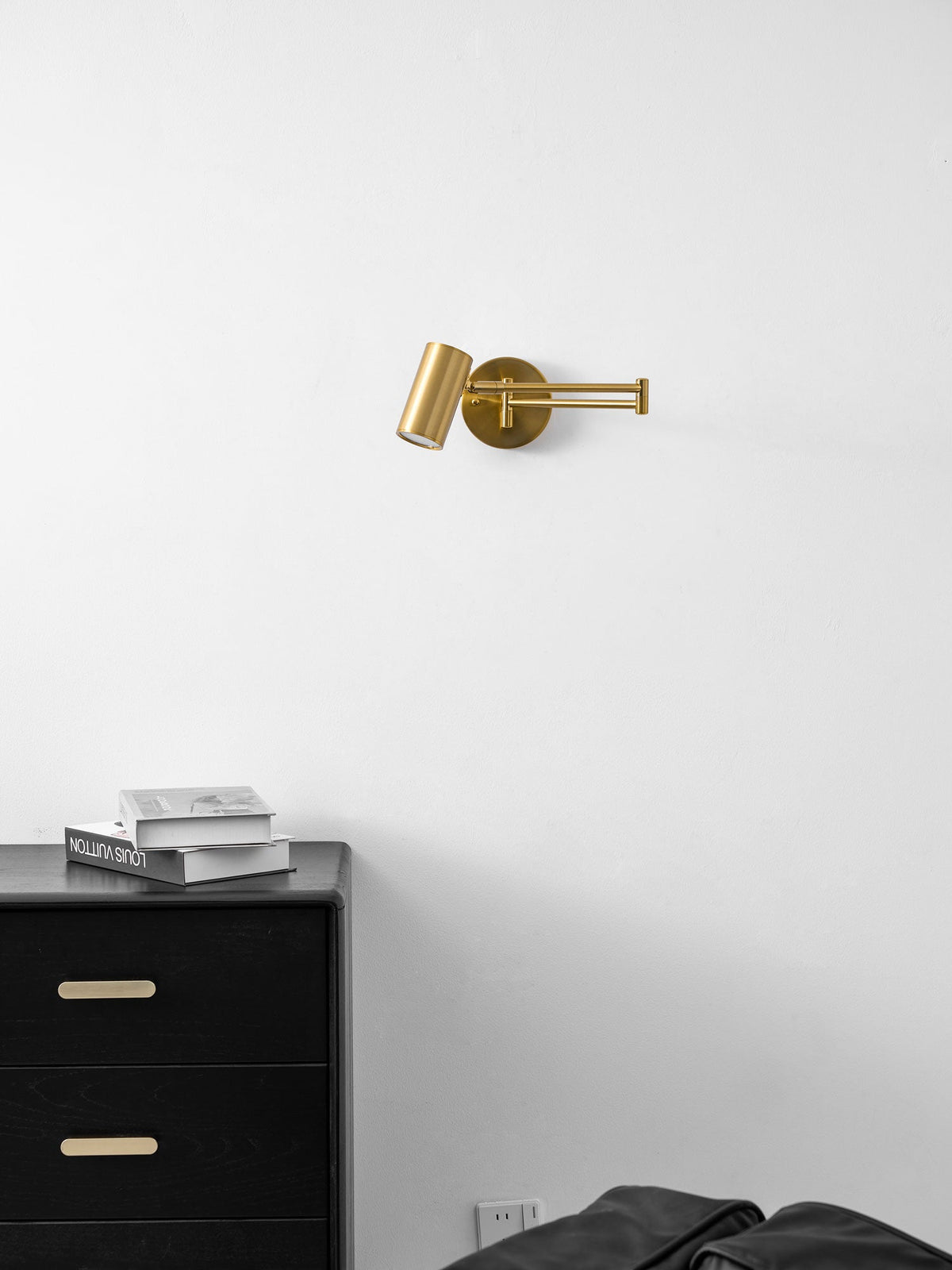 Swing Arm Wall Sconce, Adjustable LED Bedside Reading Light