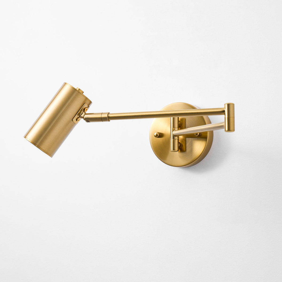Swing Arm Wall Sconce, Adjustable LED Bedside Reading Light