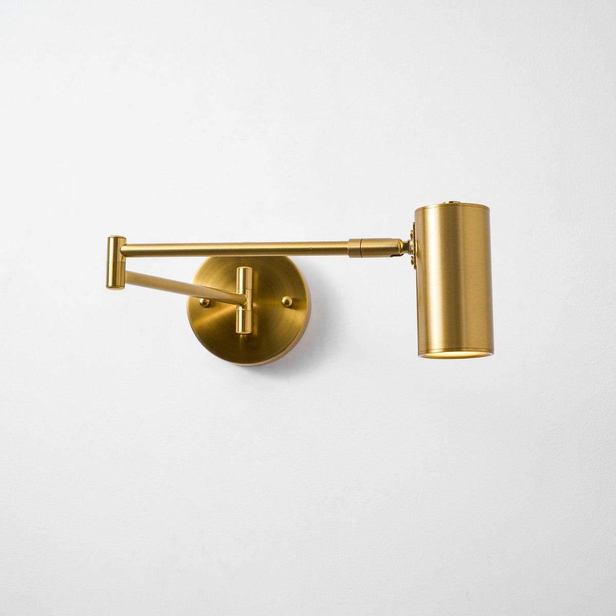 Swing Arm Wall Sconce, Adjustable LED Bedside Reading Light