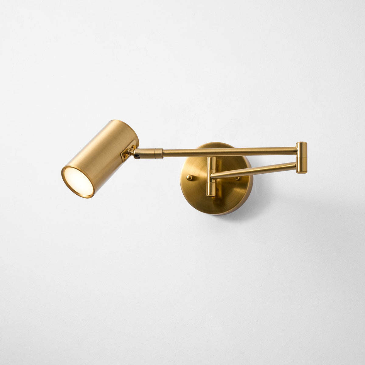 Swing Arm Wall Sconce, Adjustable LED Bedside Reading Light