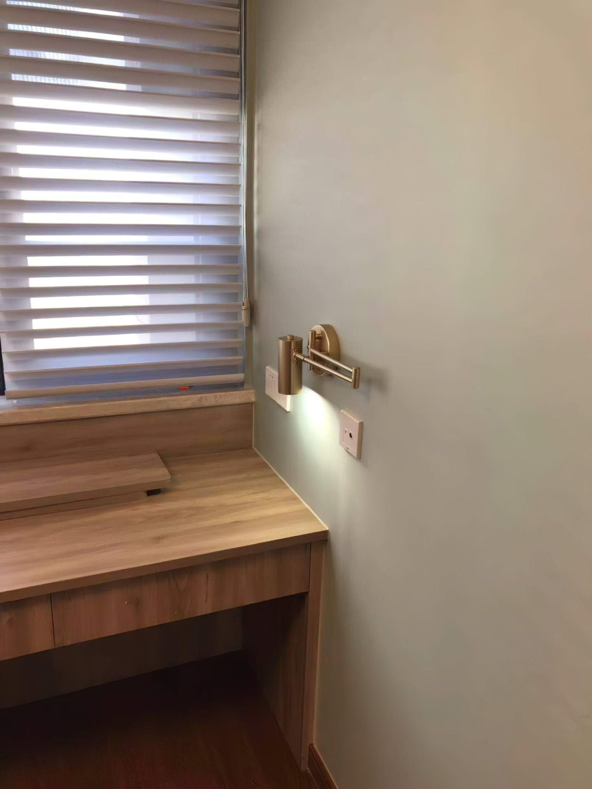 Swing Arm Wall Sconce, Adjustable LED Bedside Reading Light