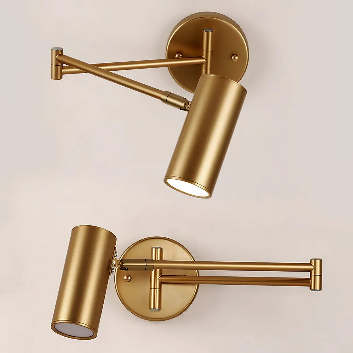 Swing Arm Wall Sconce, Adjustable LED Bedside Reading Light