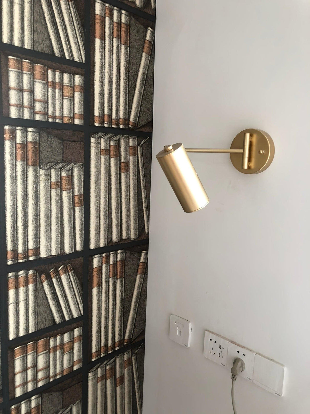 Swing Arm Wall Sconce, Adjustable LED Bedside Reading Light