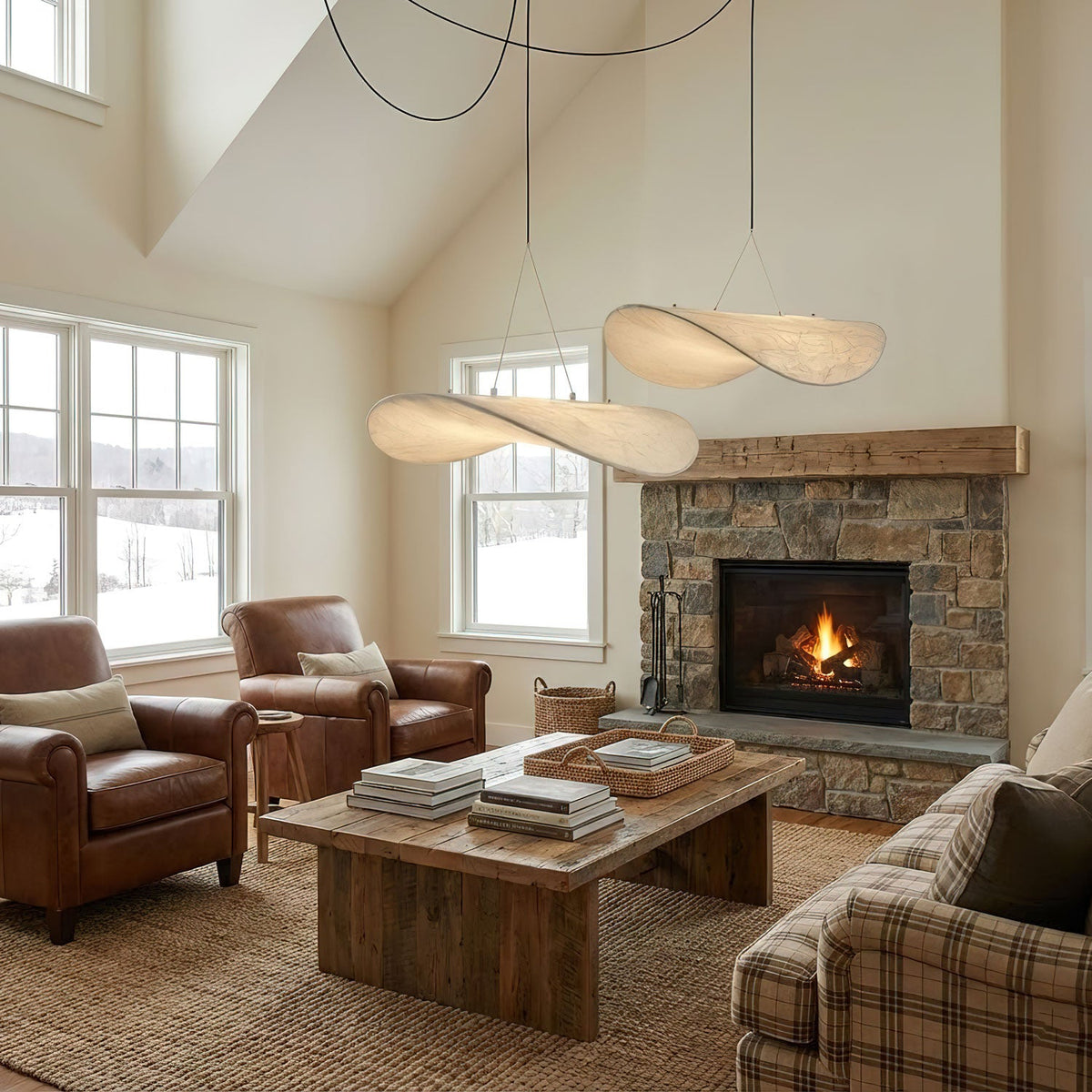 Silk Cloud Pendant Light, Large Fabric Chandelier, Dimmable