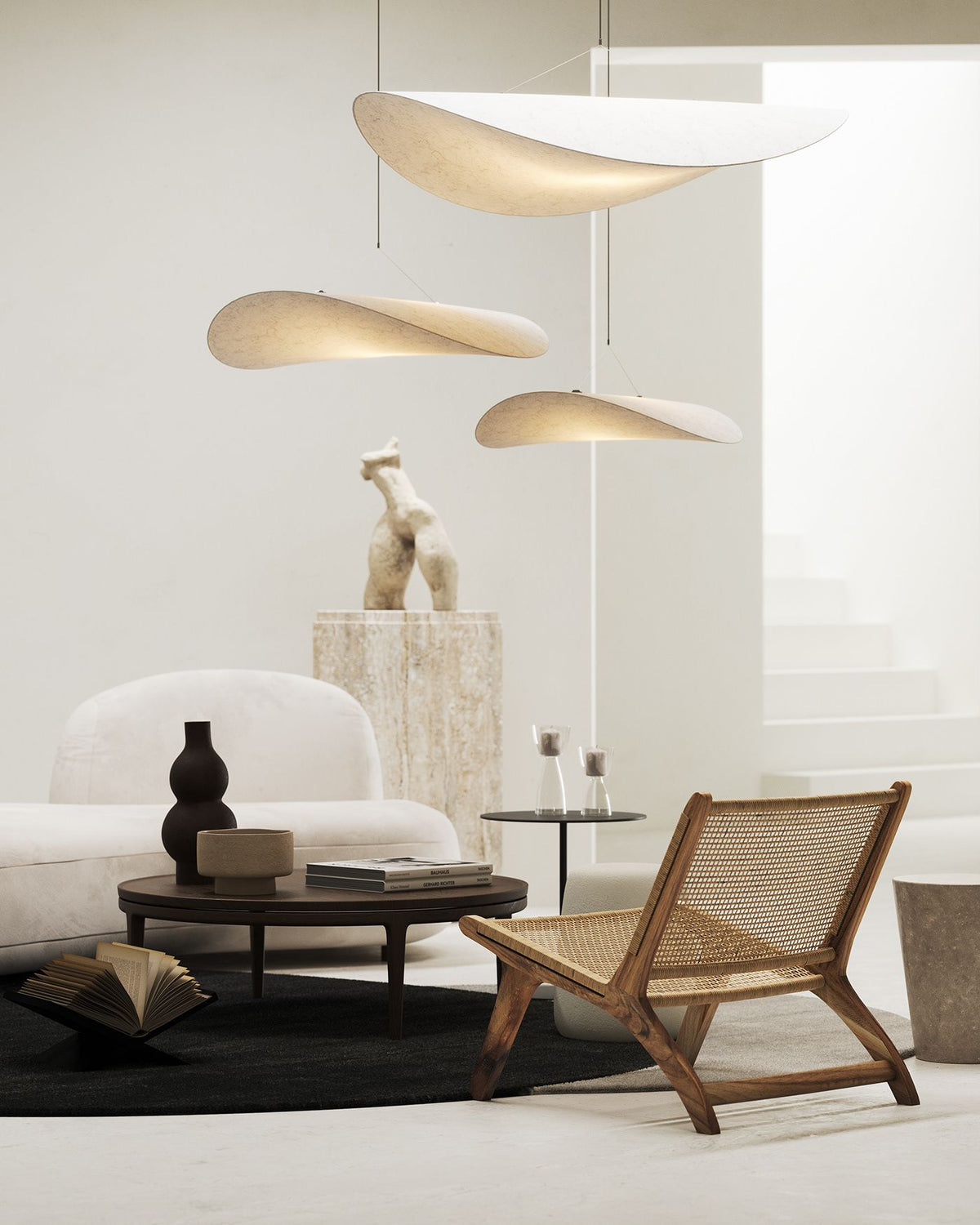 Silk Cloud Pendant Light, Large Fabric Chandelier, Dimmable