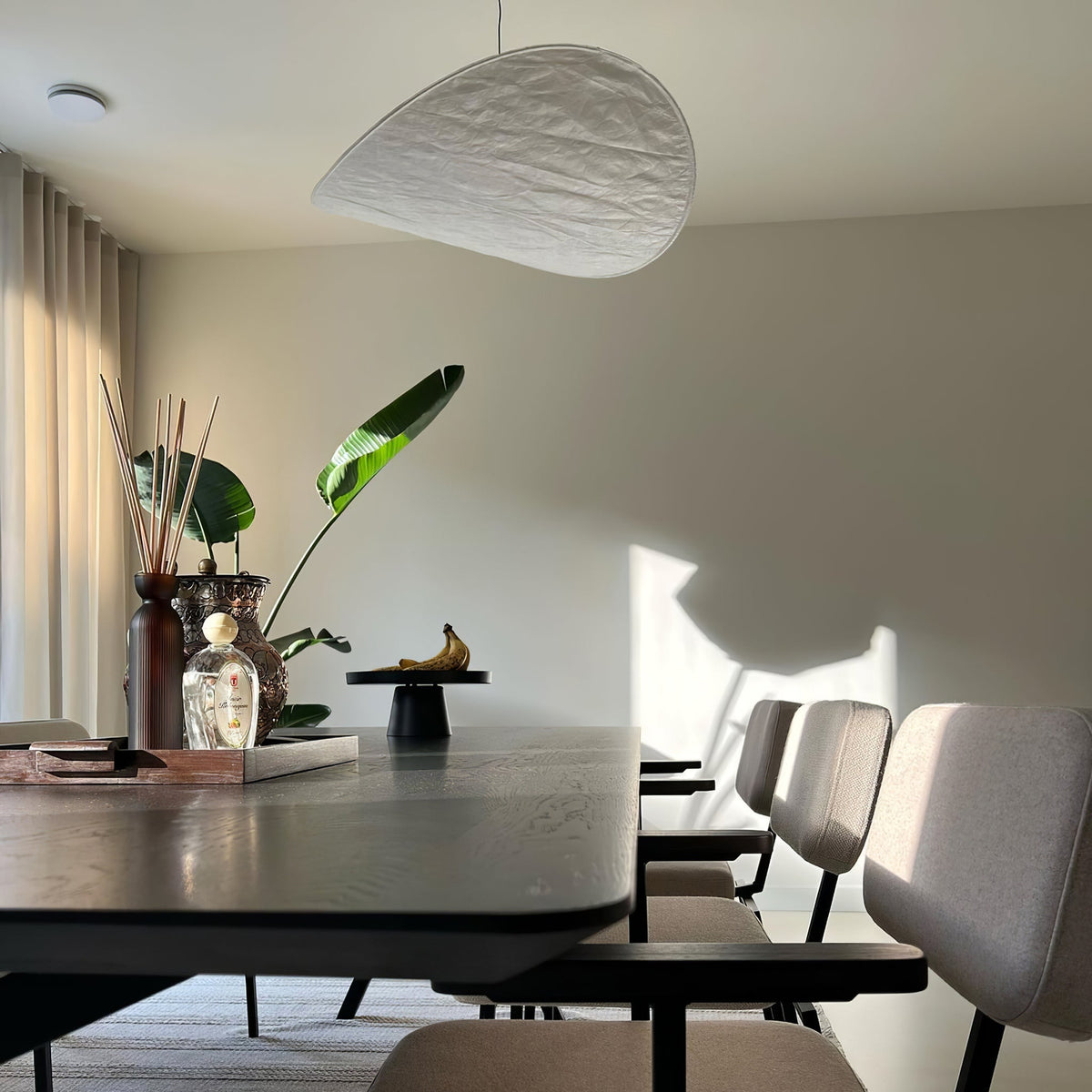 Silk Cloud Pendant Light, Large Fabric Chandelier, Dimmable