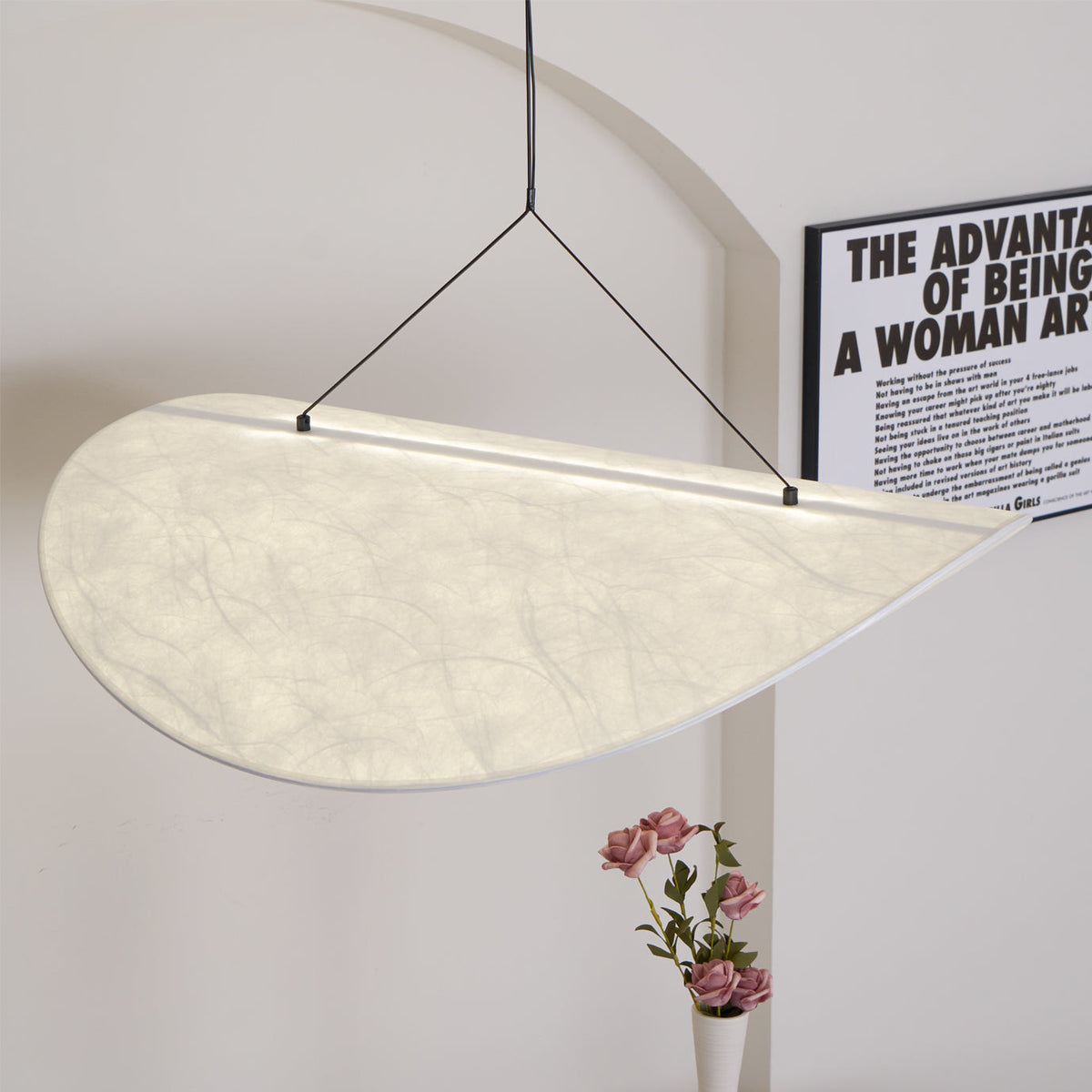 Silk Cloud Pendant Light, Large Fabric Chandelier, Dimmable