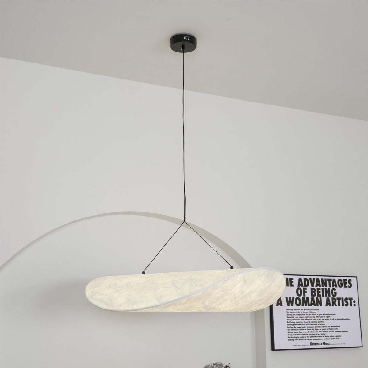 Silk Cloud Pendant Light, Large Fabric Chandelier, Dimmable