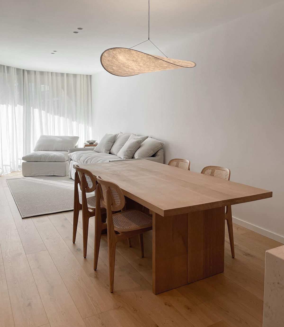 Silk Cloud Pendant Light, Large Fabric Chandelier, Dimmable