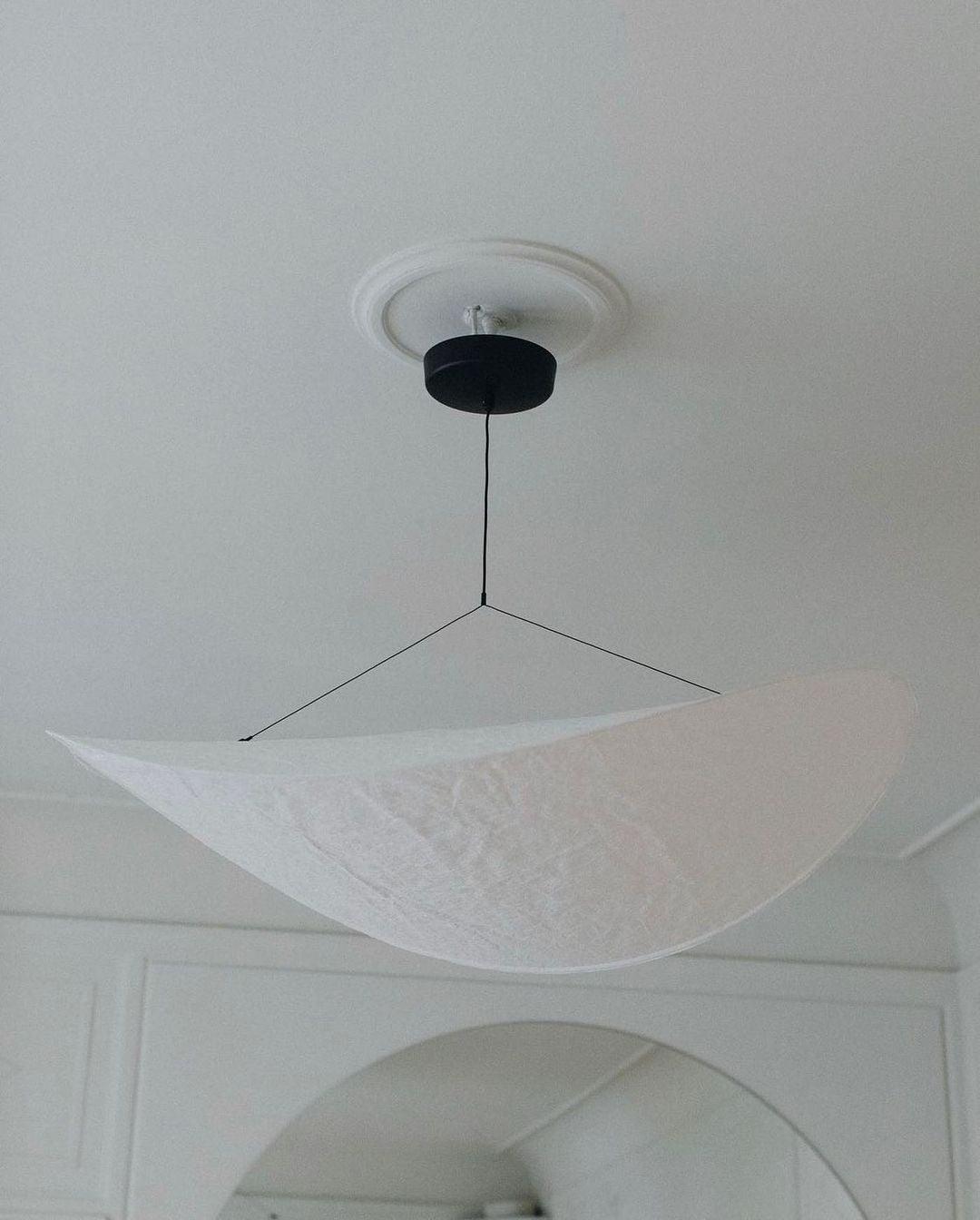 Silk Cloud Pendant Light, Large Fabric Chandelier, Dimmable
