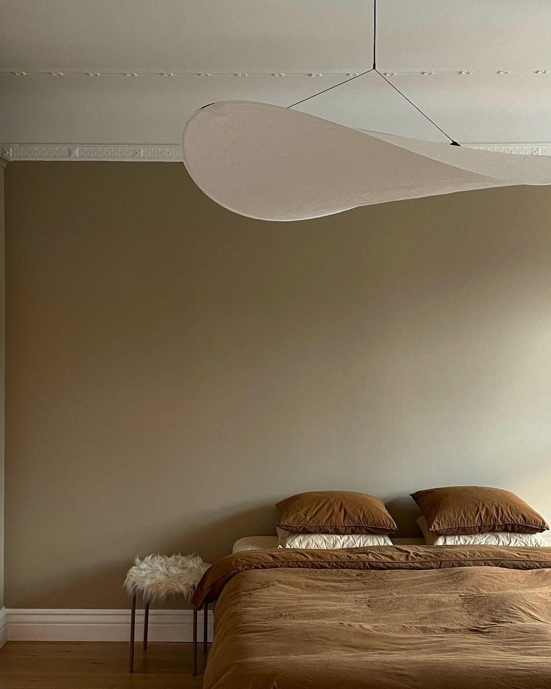 Silk Cloud Pendant Light, Large Fabric Chandelier, Dimmable