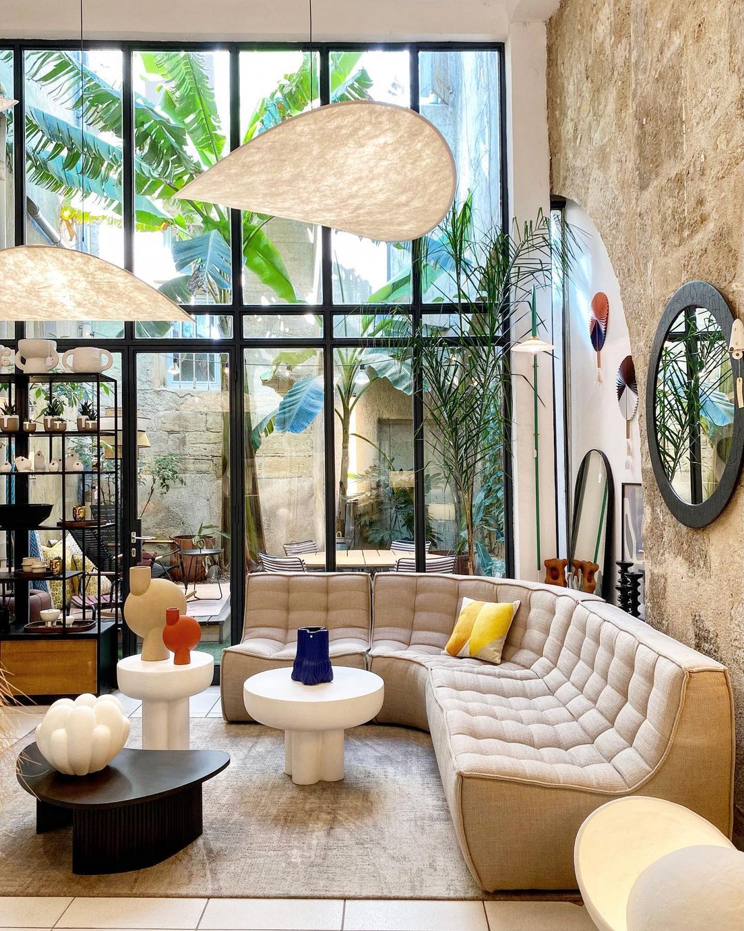 Disc Pendant Light, Floating Synthetic Paper Dining Lamp