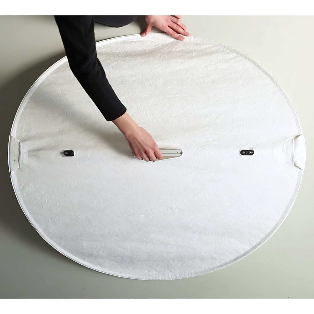 Disc Pendant Light, Floating Synthetic Paper Dining Lamp