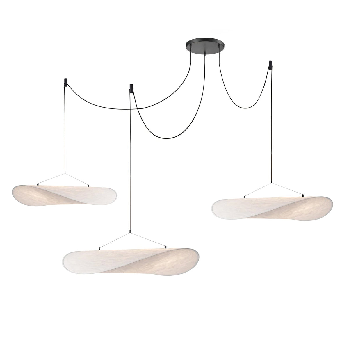 Silk Cloud Pendant Light, Large Fabric Chandelier, Dimmable