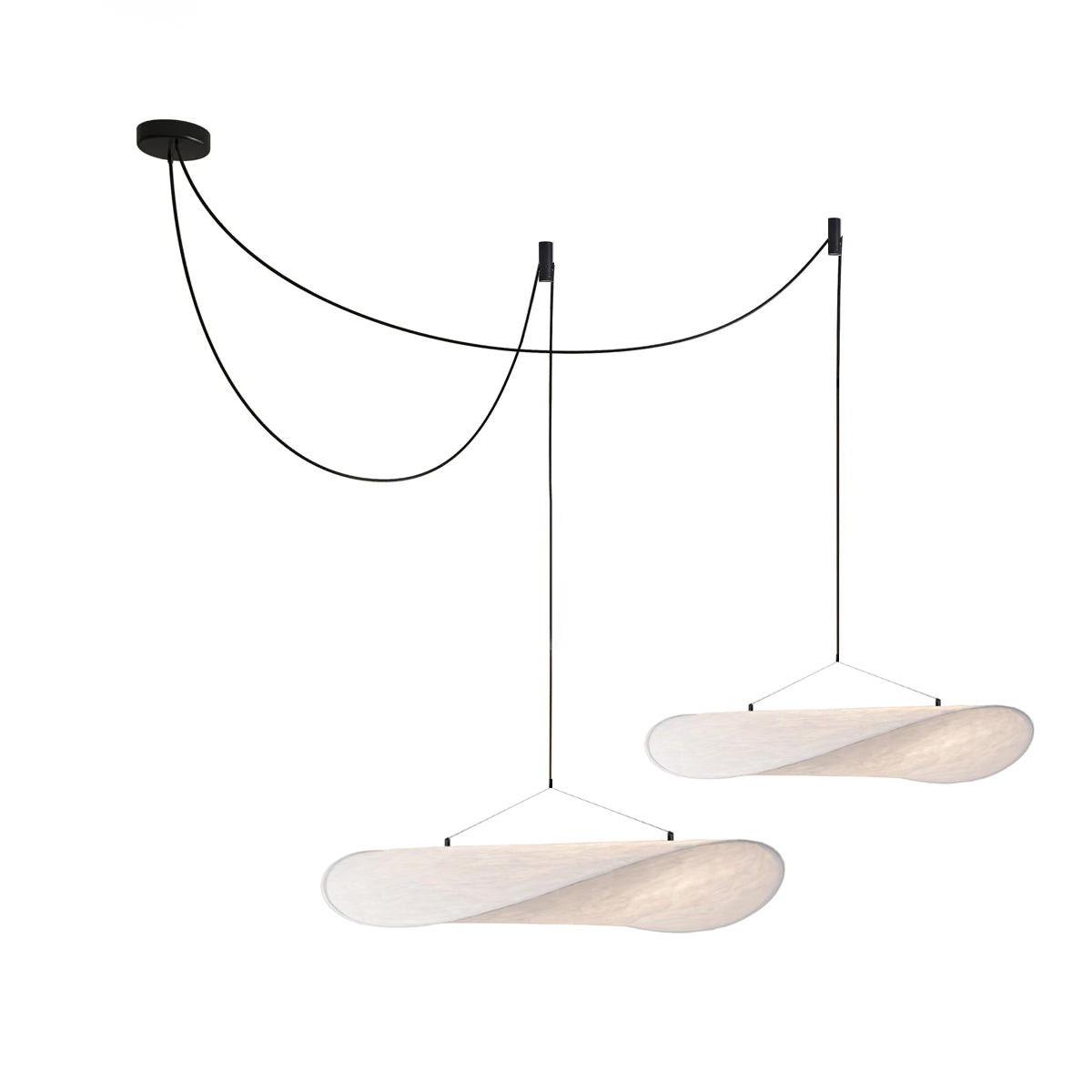 Silk Cloud Pendant Light, Large Fabric Chandelier, Dimmable