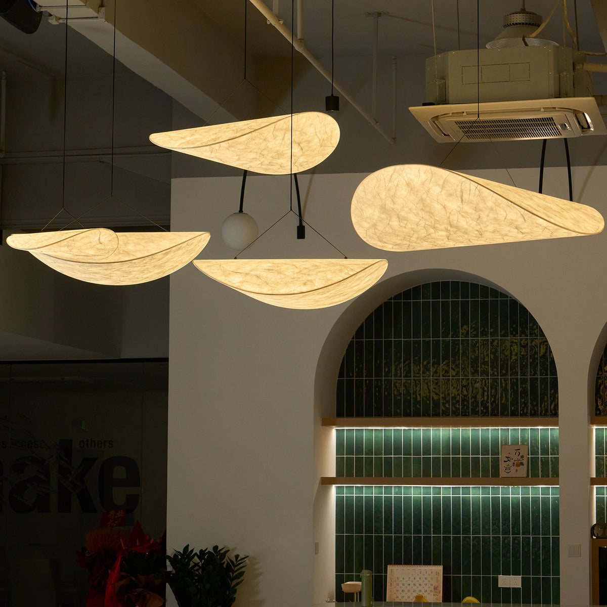 Silk Cloud Pendant Light, Large Fabric Chandelier, Dimmable