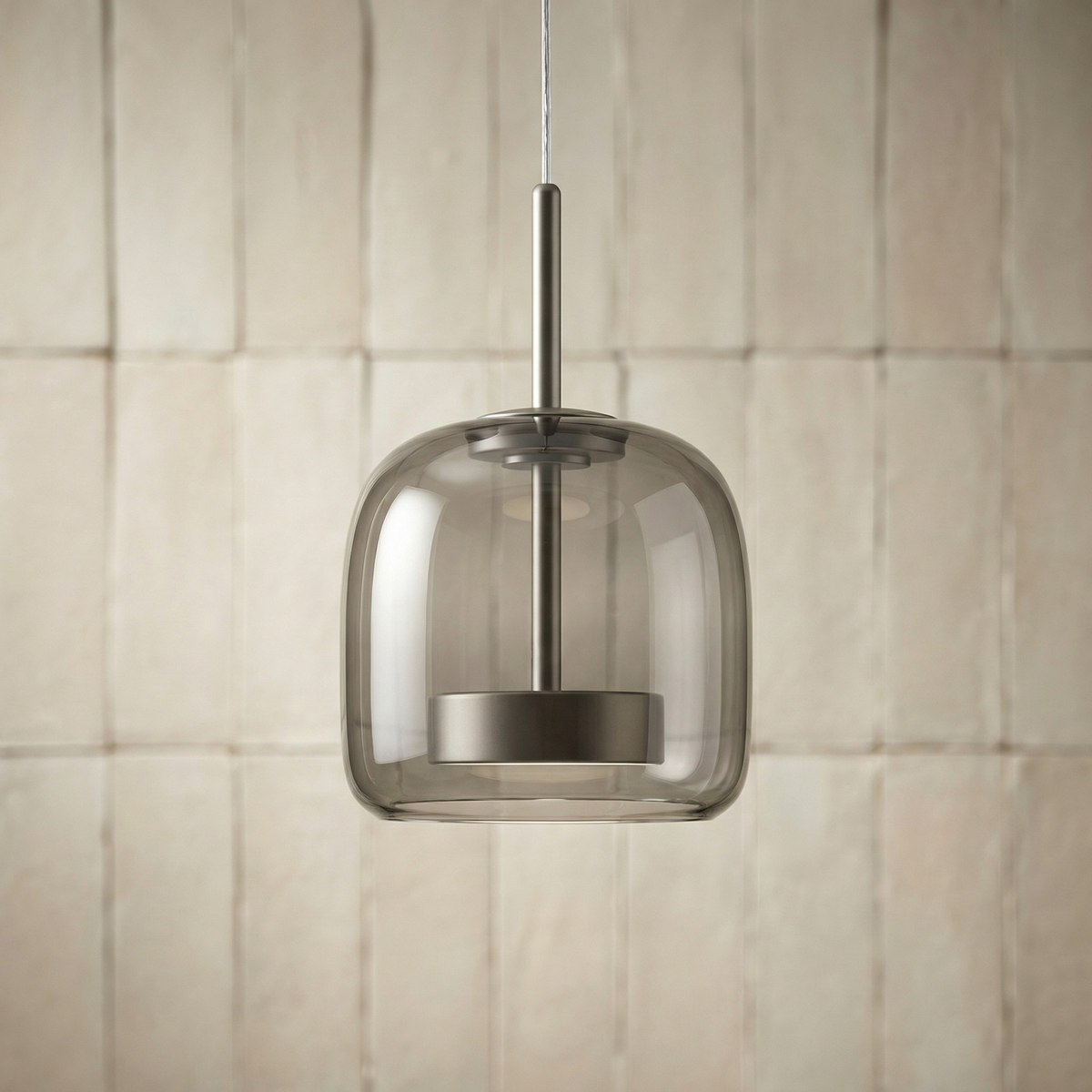 Amber Glass Pendant Light, Kitchen Island Mini Pendant Set