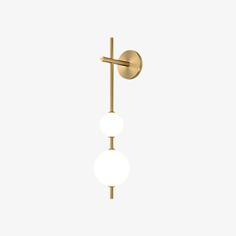 Stacked Globe Wall Sconce, Vertical LED Bathroom Wall Light