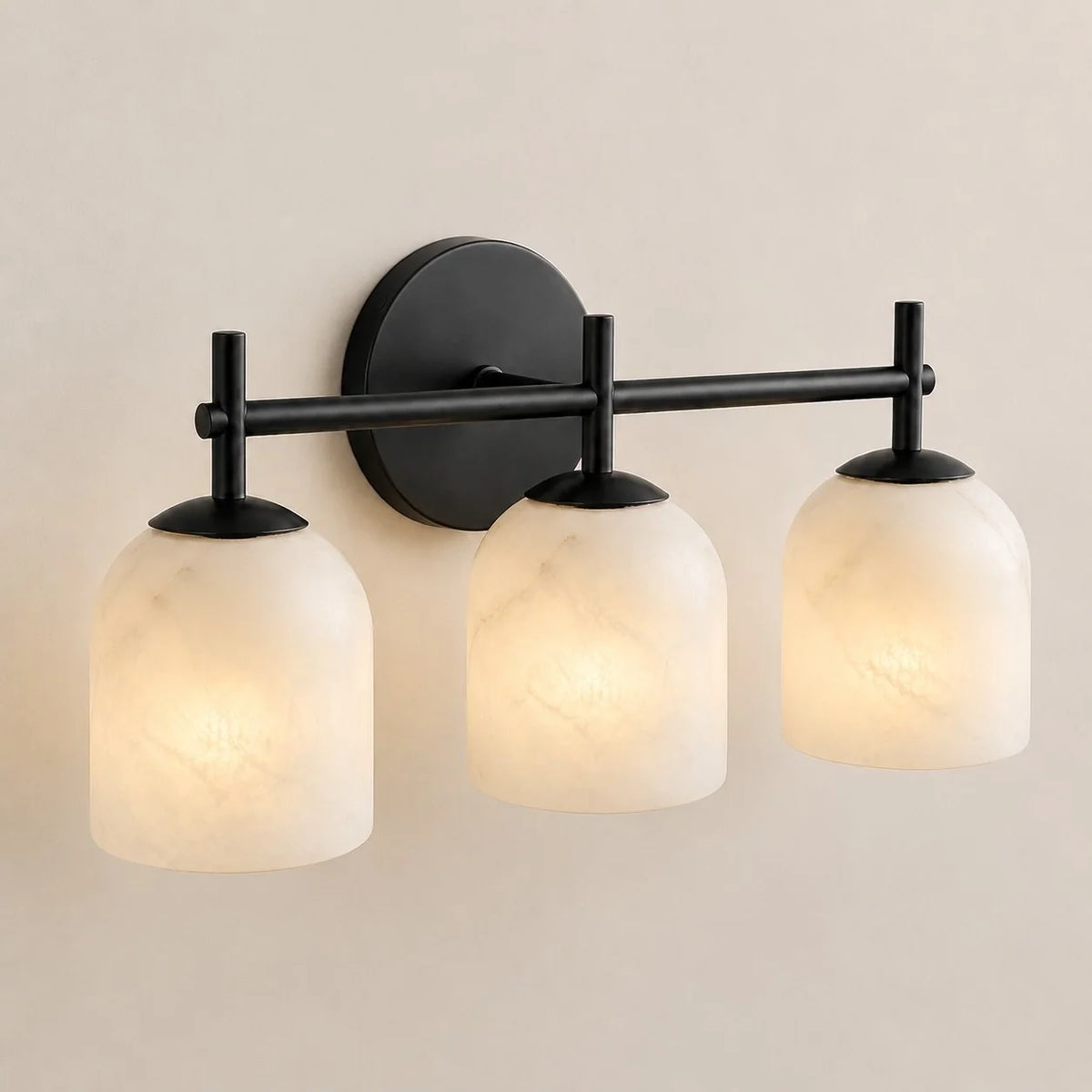 Ribbed Glass Wall Sconce, 1 to 3 Light Bathroom Wall Lamp