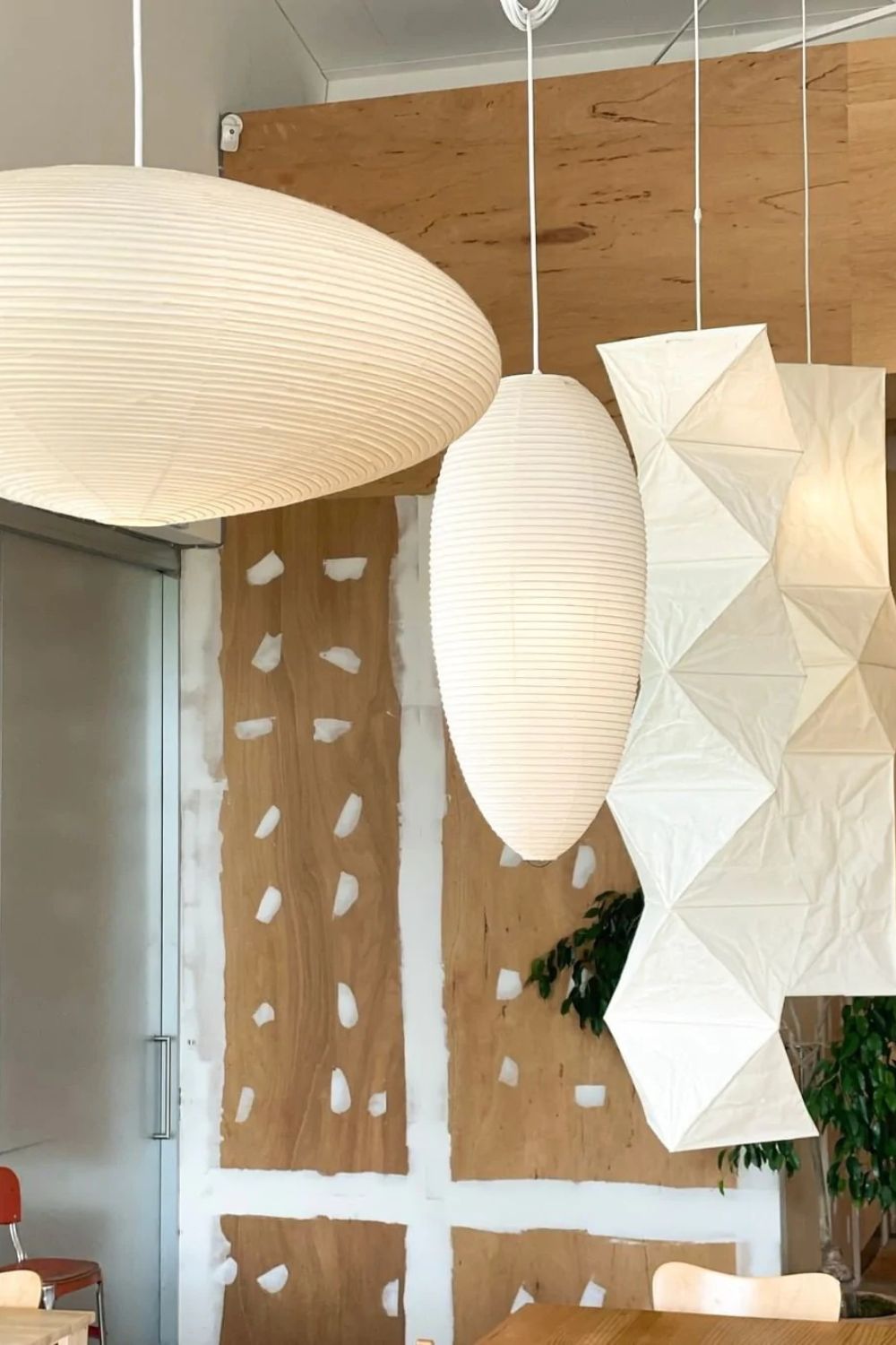 Washi Paper Lantern Pendant Light, Japandi Ceiling Lamp