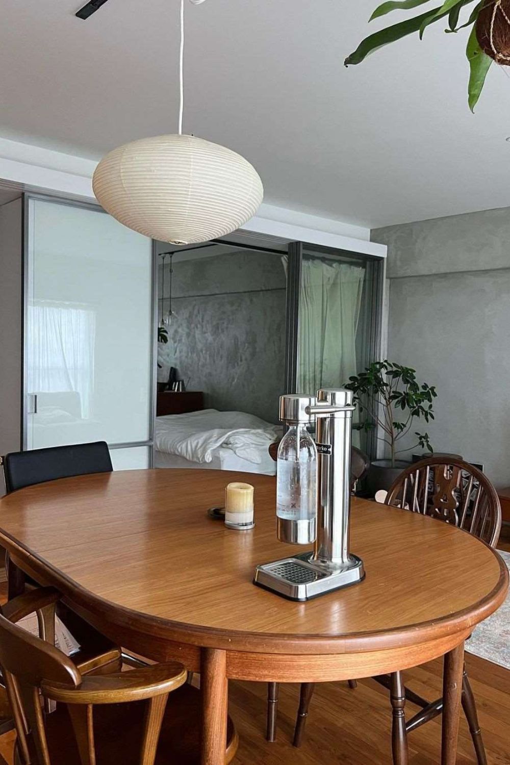 Washi Paper Lantern Pendant Light, Japandi Ceiling Lamp