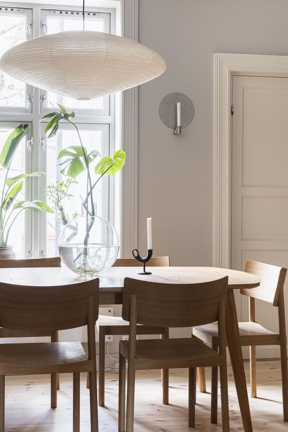 Washi Paper Lantern Pendant Light, Japandi Ceiling Lamp