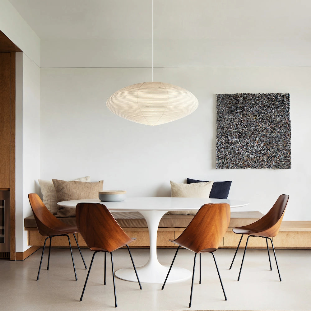 Washi Paper Lantern Pendant Light, Japandi Ceiling Lamp