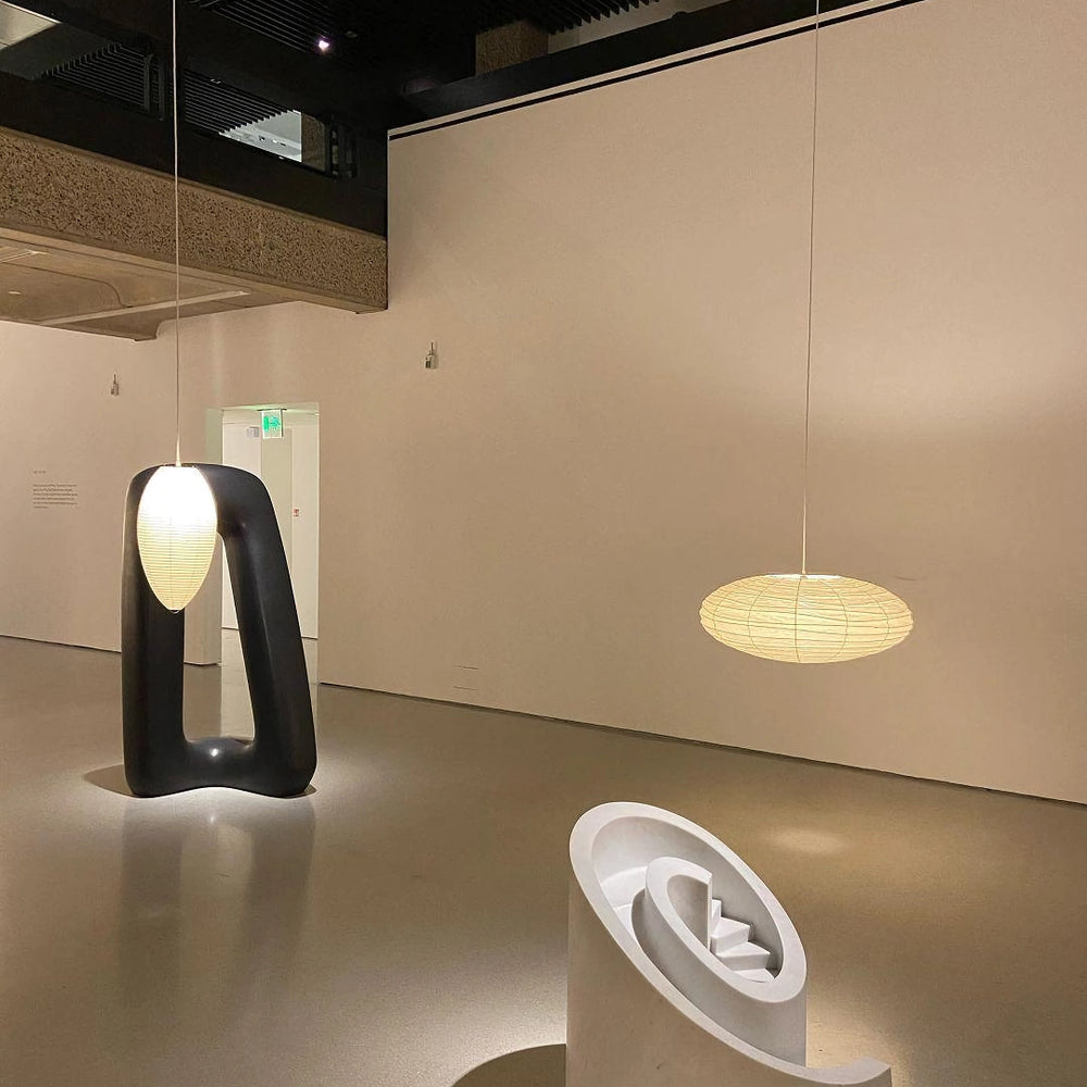 Washi Paper Lantern Pendant Light, Japandi Ceiling Lamp