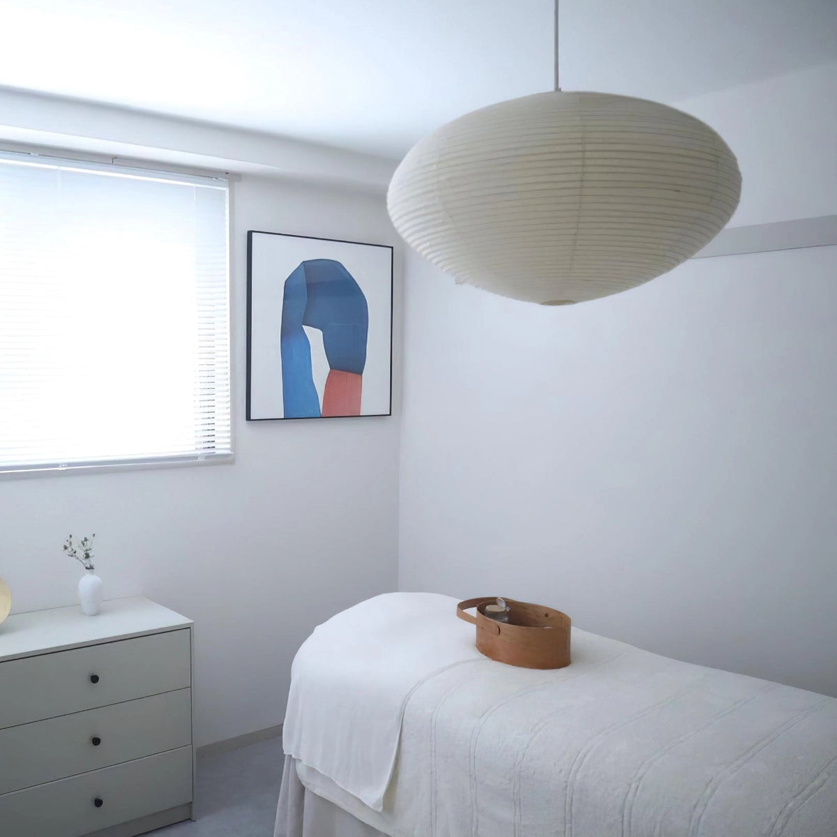 Washi Paper Lantern Pendant Light, Japandi Ceiling Lamp
