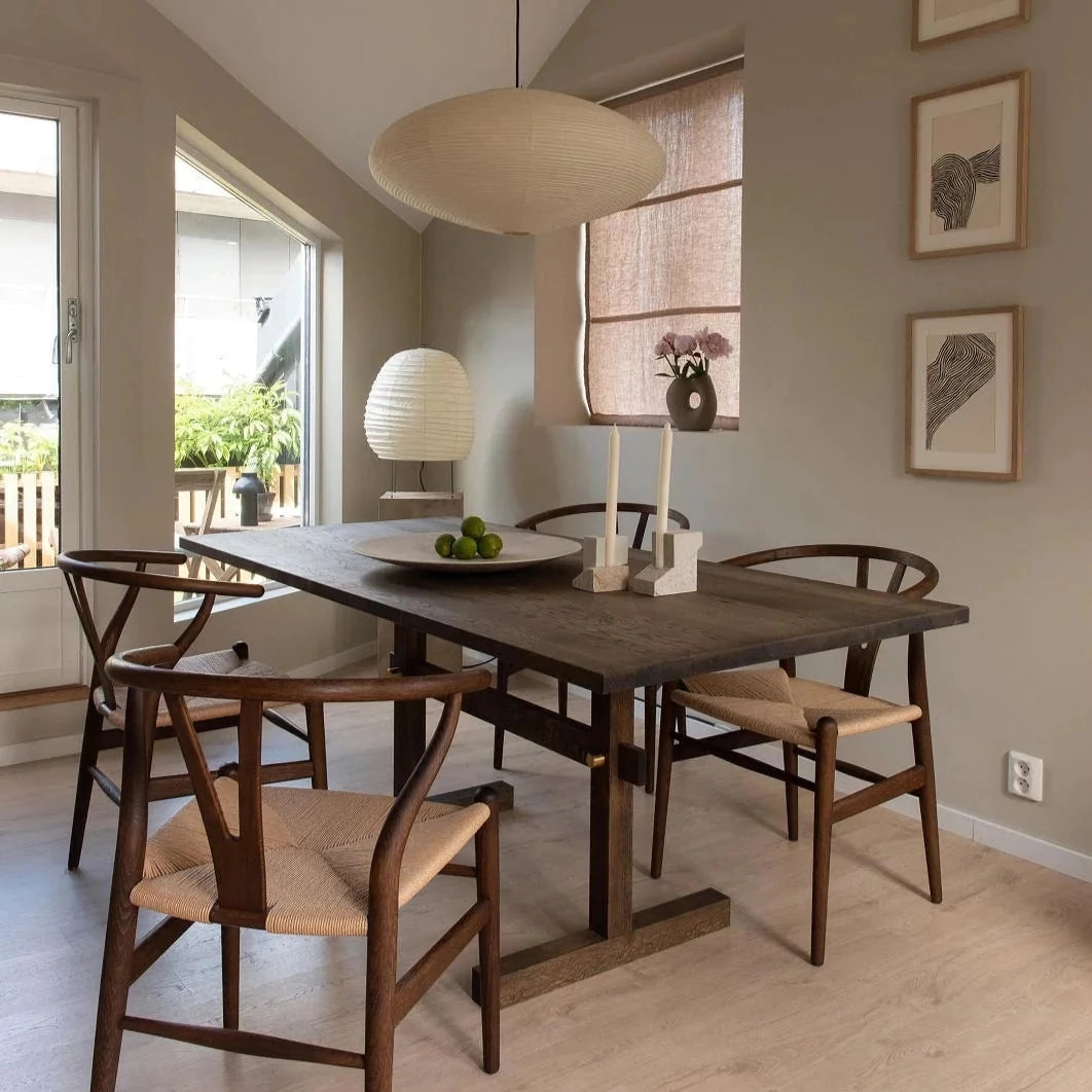 Washi Paper Lantern Pendant Light, Japandi Ceiling Lamp
