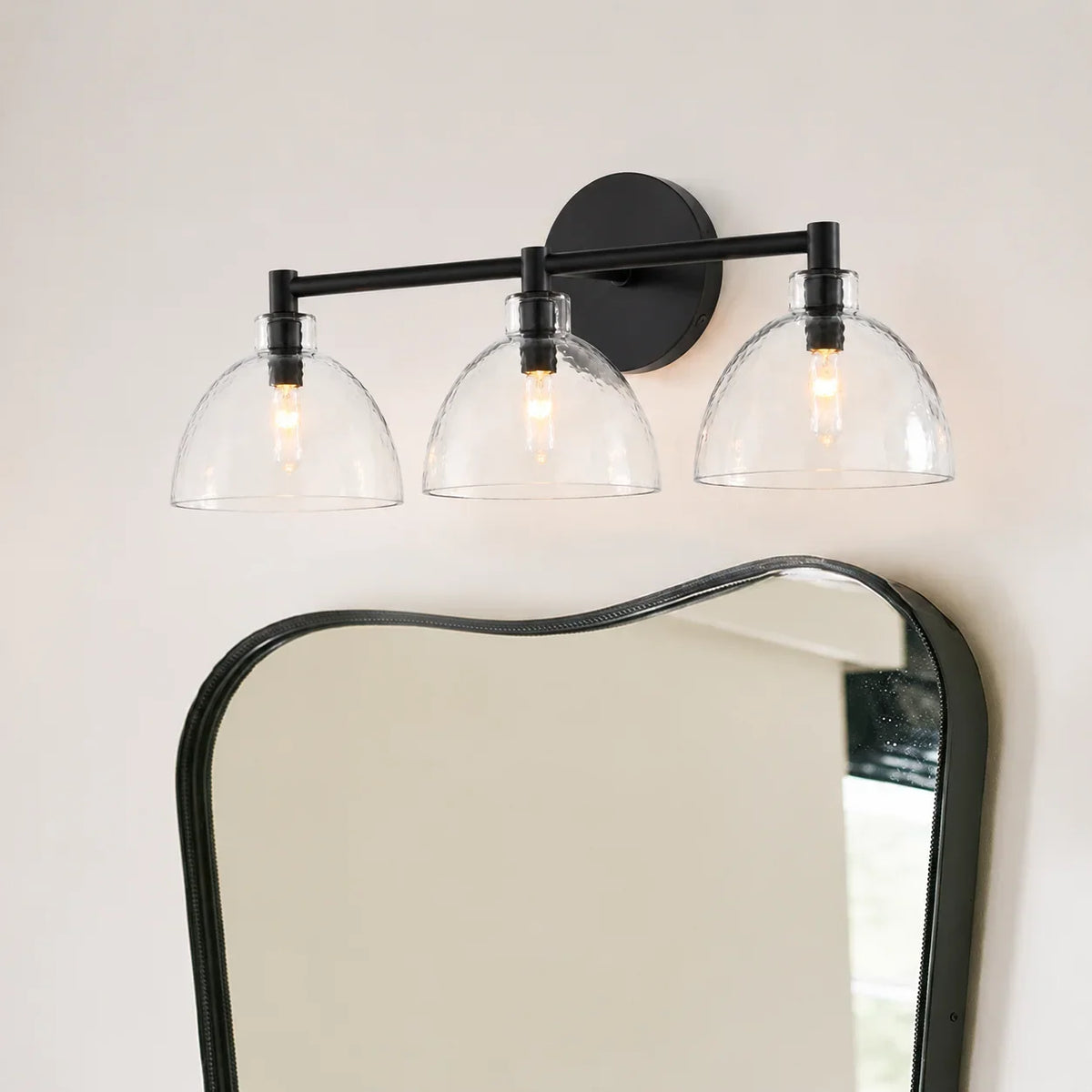 Glass Vanity Light, Hand-Blown Glass Wall Sconce, 1-3 Light