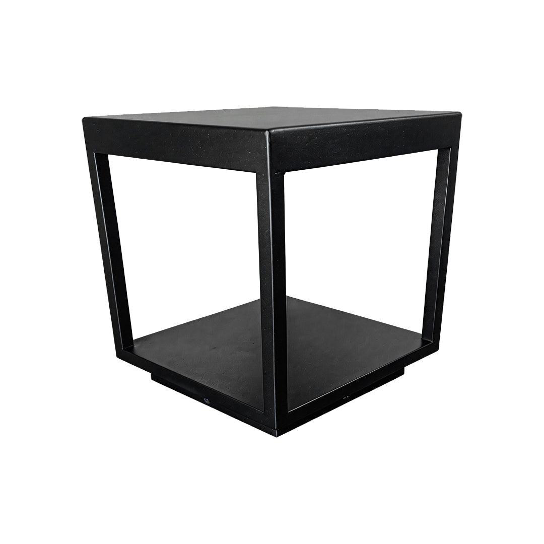 Open Frame Square Pillar Light, Solar or Hardwired Lantern