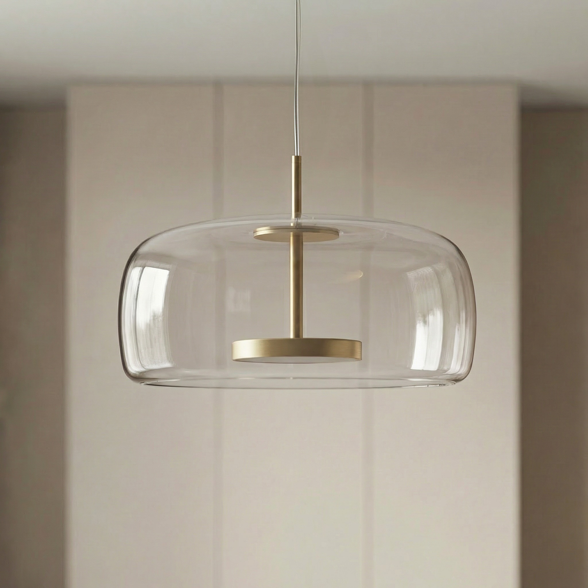 Amber Glass Pendant Light, Kitchen Island Mini Pendant Set